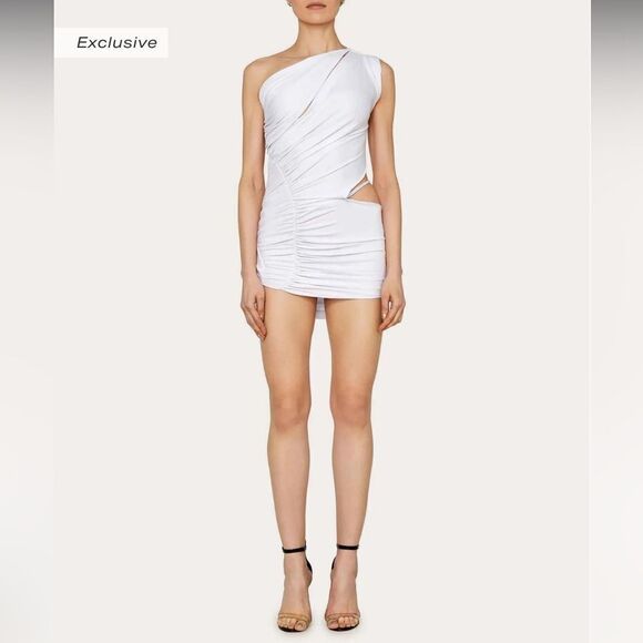 LaQuan Smith White Cut-Out Dress - Picture 3 of 6